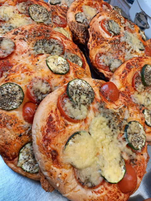 Foccacia courgette tomaat